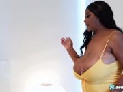 Busty Monica Keyes' friend consoles her by fucking her mouth, pussy and huge tits 1/16