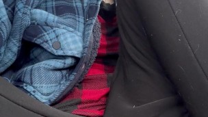 Stealthy & Filthy: Sneaking Orgasm in Car with Pussy Out