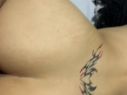 I penetrate my wife's pussy on all fours and make a video. 1/16