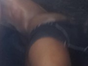 Hot horny guy talking dirty stroking your pussy until I make you cum. Huge cumload! 9/16