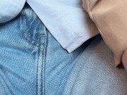 Hot blonde milf touches her pussy in the car, cameltoy OnlyFans 1/16