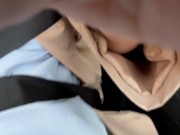 Hot blonde milf touches her pussy in the car, cameltoy OnlyFans 14/16