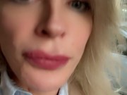 Hot blonde milf touches her pussy in the car, cameltoy OnlyFans 15/16