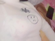 Pequeña Latina se me insinúa con su Mini Short y me provoca para que la folle 10/16