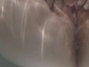 Enjoying the jacuzzi jets😉 1/16