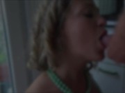 Blowjob and big facial in the kitchen 13/16