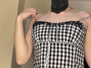 Summer Dress Tease - Black Mask Seduction! 4/16