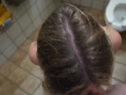 Dirty slut gets railed raw in a public bathroom 13/16