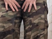 Desperately peeing in my camo pants 8/16
