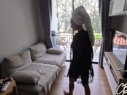 Stepmom was shocked by size of stepson's cock ,but it was too late to refuse anal sex 3/16