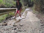 野外露出オナニーの前に・・・ 2/16