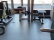 Sex in the gym! Real public pick up and fuck in the group room 1/16