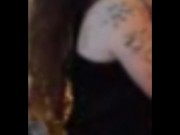 Pretty girl strips and then fingers and taste her juicy pussy