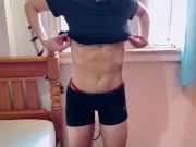 Teen latina model fit got fucked after she came from the gym 1/16