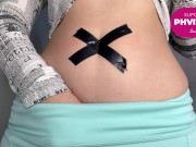 belly button masturbation latina with perfect belly and white cream 7/16