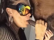 Queen Bee sucks all the cum from her workers stinger 14/16