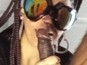 Queen Bee sucks all the cum from her workers stinger 2/16