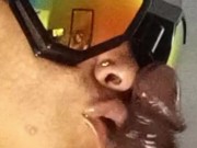 Queen Bee sucks all the cum from her workers stinger 8/16