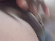 AMATEURE EBONY SKYMILE  WITH SHAVE BALD PUSSY ORGASM  CLOSEUP MASTERBATION