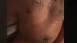 Hot Latino Thug Jacking Off and Cumming On Himself