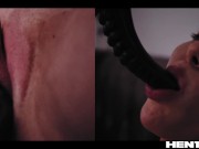 Cute Girl Gets Horny Watching Hentai - Stefany Kyler Solo Masturbation and Double Penetrated By Mons 15/16