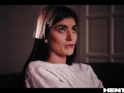 Cute Girl Gets Horny Watching Hentai - Stefany Kyler Solo Masturbation and Double Penetrated By Mons 3/16