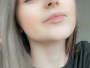 Thighs tighten while the toy stays deep 12/16