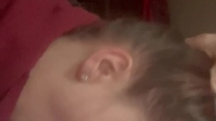 Baby sucking Dick like she loves the taste