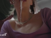 Oral Creampie Compilation. She Loves Take Cum Deep In Her Throat - Amateur Lanreta 6/16