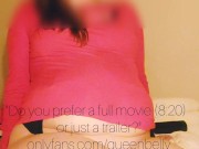 She smacked her belly inflation belly with a shoe spoon and enjoyed its size 13/16