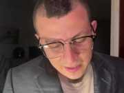 My secretary swallows all my milk to get promoted at work 1/16