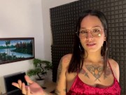 My secretary swallows all my milk to get promoted at work 4/16