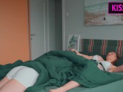 Morning Delight: Husband Wakes Wife with Tongue and Fills Her Up with Cum in Bed 3/16