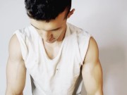 Real muscle session of a natural Colombian bodybuilder 10/16