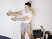 Real muscle session of a natural Colombian bodybuilder 2/16