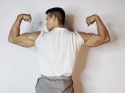 Real muscle session of a natural Colombian bodybuilder 6/16