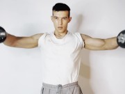 Real muscle session of a natural Colombian bodybuilder 9/16