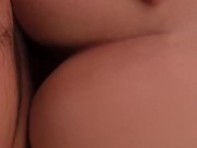 Daddy makes my ass bounce on his big dick while he fucks my wet pussy 💦💦 14/16