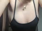 Voice cracking as squirt floods the bed 3/16