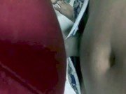 Cuckold eats cum, bisex couple sharing blowjob, cum in husband's mouth 12/16