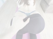 A girlfriend asked me to help her with her workout, but I got a hard fuck with cum on my body 2/16