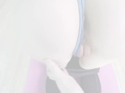 A girlfriend asked me to help her with her workout, but I got a hard fuck with cum on my body 4/16