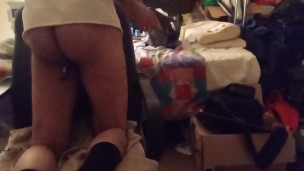 MY MOM IS IN THE OTHER ROOM SERIES SEASON 2-BOOTY TOY IN BLACK ASS ON A CHAIR EP. 1
