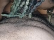 WHEN GORILLA PUNCHER TELLS HIS FREAKY EBONY HE WANTS TO FEEL HER THROAT SHE GOES DOWN LIPS TO BALLS! 14/16