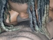 WHEN GORILLA PUNCHER TELLS HIS FREAKY EBONY HE WANTS TO FEEL HER THROAT SHE GOES DOWN LIPS TO BALLS! 5/16