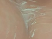 Asian Girl gets cum all over tits POV 12/16