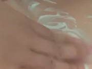 Asian Girl gets cum all over tits POV 6/16