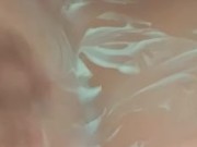 Asian Girl gets cum all over tits POV 7/16