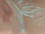 Asian Girl gets cum all over tits POV 8/16