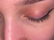 Amateur gives good blowjob.